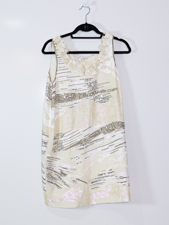 Emilio Pucci Dresses & Skirts - Emilio Pucci Made In Italy Silk Beaded Sequin Rhinestone Embellished Mini Dress